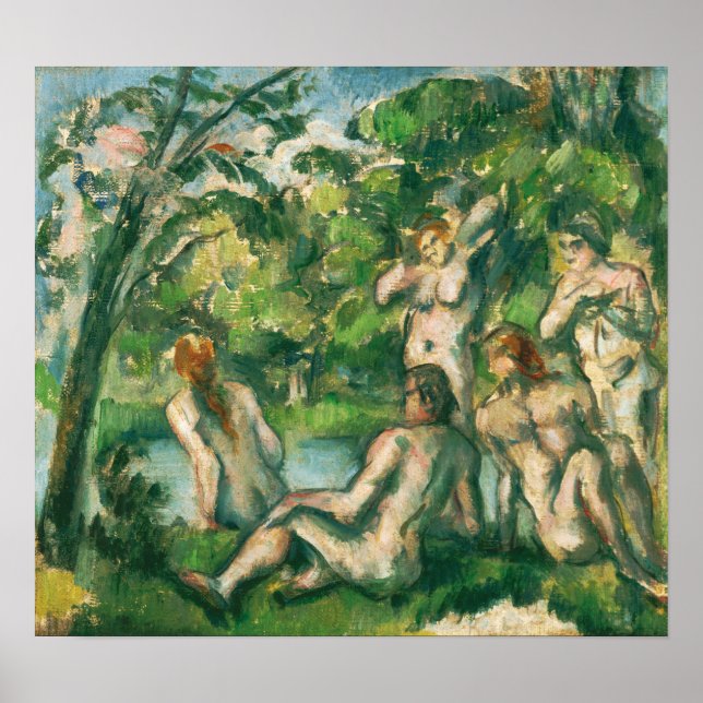 Poster Cézanne - Bathers (Frente)