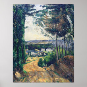 Poster Cézanne - Condução Rodoviária Ao Lago
