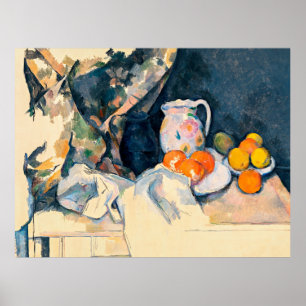 Poster Cezanne - Cortina e Fruta