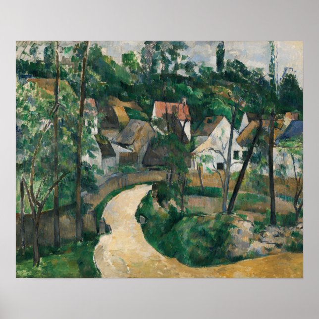 Poster Cézanne - Curva na Estrada (Frente)