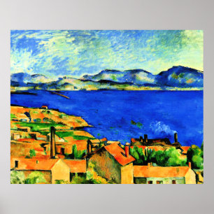 Poster Cezanne - Golfo de Marselha,