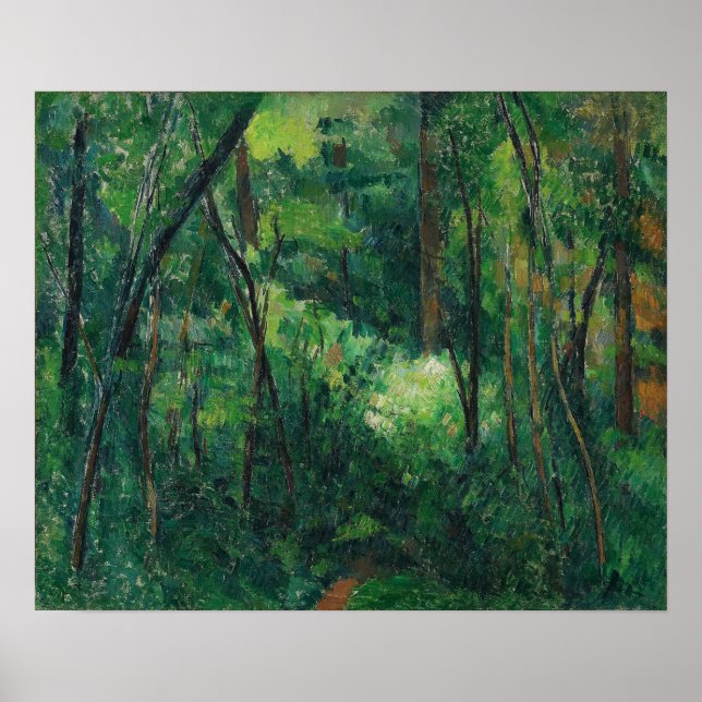 Poster Cézanne - Interior De Uma Floresta (Frente)
