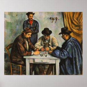 Poster Cézanne - Jogadores De Cartão 1893