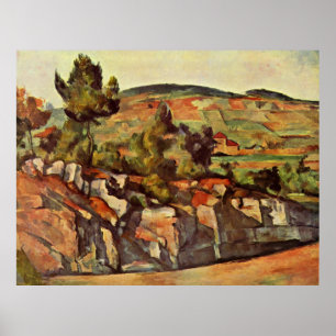 Poster Cezanne - Montanhas em Provença