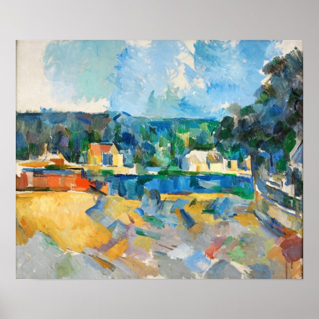Poster Cézanne - Na Margem De Um Rio (Frente)