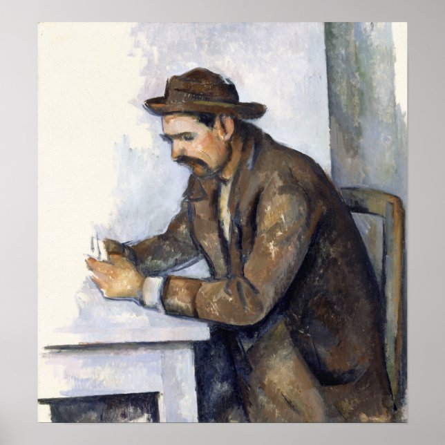Poster Cézanne - O Jogador de Cartas (Frente)
