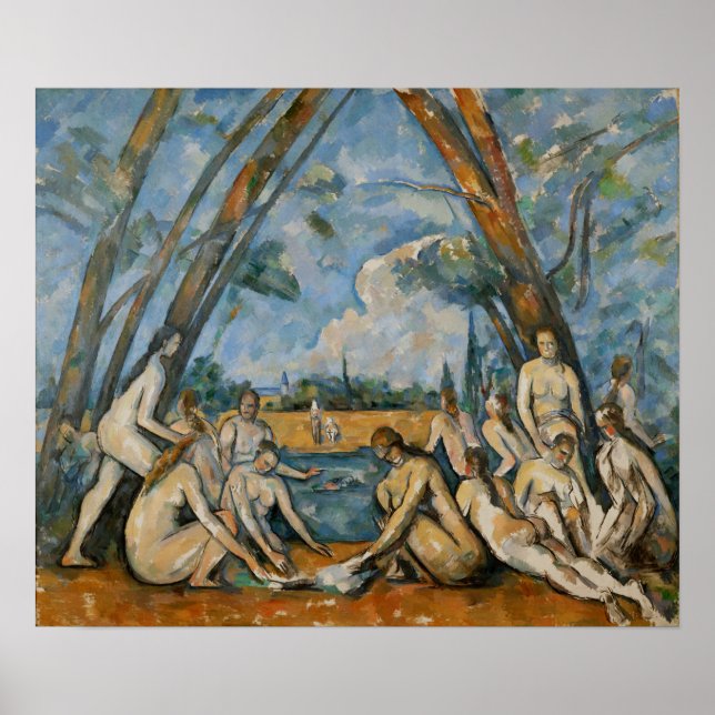 Poster Cézanne - Os Grandes Banhistas (Frente)