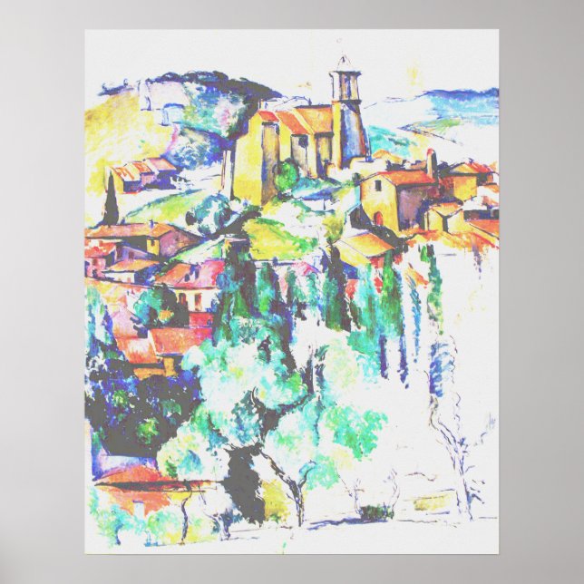 Poster Cezanne Village em Gardanne (Frente)