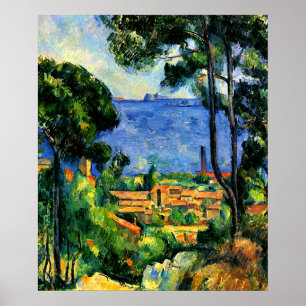 Poster Cezanne - Vista de l'Estaque