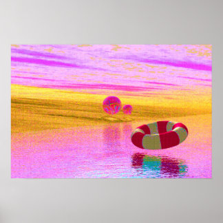 Poster CGI Style Beach Scene 90