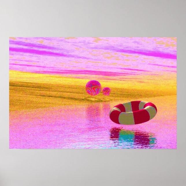 Poster CGI Style Beach Scene 90 (Frente)