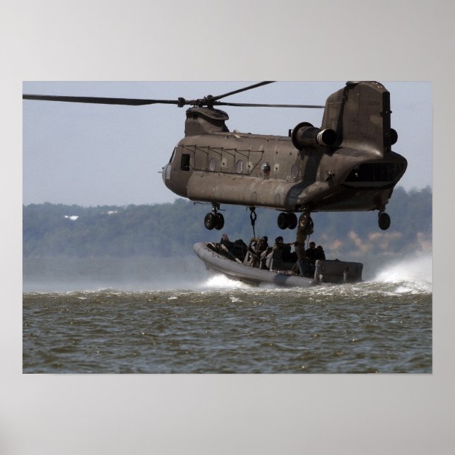 Poster CH-47 Chinook Boat Lift (Frente)