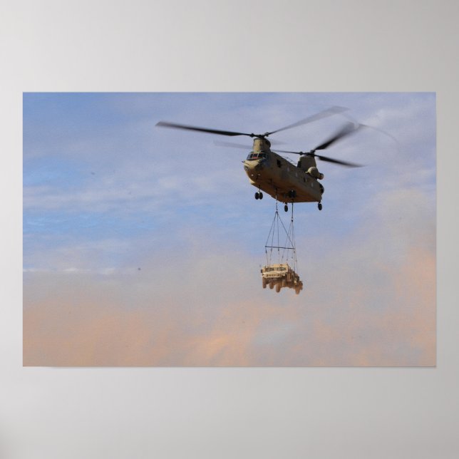 Poster CH-47 Chinook Helicóptero (Frente)