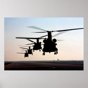 Póster CH-47 Chinooks