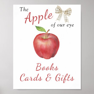 Poster Chá de bebê Apple - Livros, Cartões e presentes