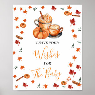 Poster Chá de Bebê Cerveja Pumpkin Spice Deixe seu Desejo