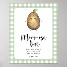 Poster Chá de bebê de batata - bar Momosa