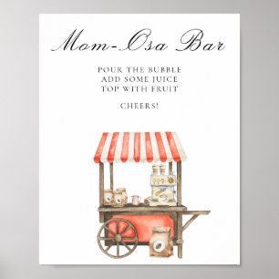 Poster Chá de bebê de café - Bar de Mimosa