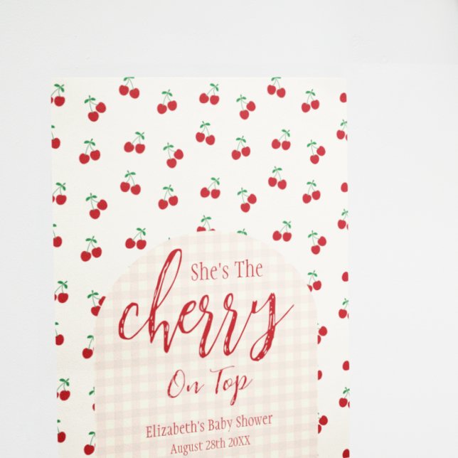 Poster Chá de Bebê de Cerejas (Criador carregado)