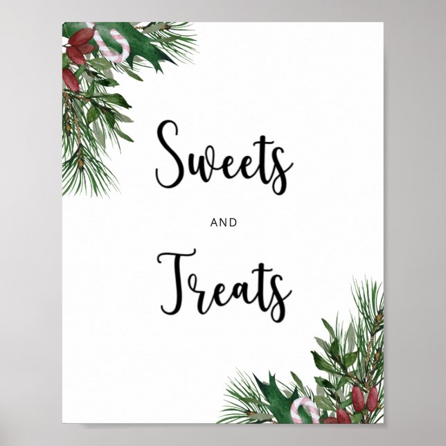 Poster Chá de bebê de doces e guloseimas perenes (Frente)