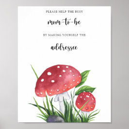 Poster Chá de bebê de Fungi - Ajude a Mãe Atarefada