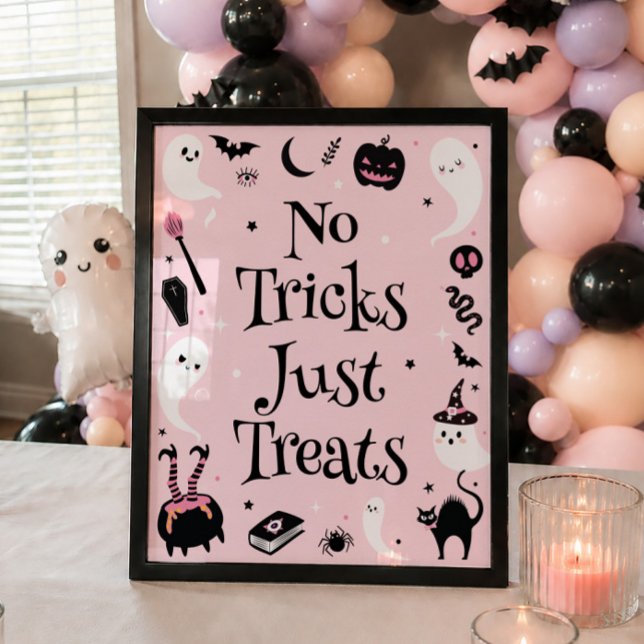 Poster Chá de Bebê de Halloween Sem Truques Só Guloseimas (Criador carregado)