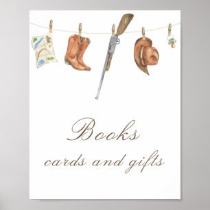 Poster Chá de bebê do caçador - livros, cartões e present