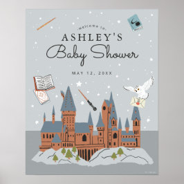 Poster Chá de Bebê do Castelo de Hogwarts | Harry Potter