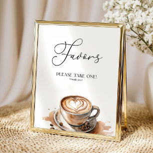Poster Chá de Bebê Favors Baby Is Brewing Café