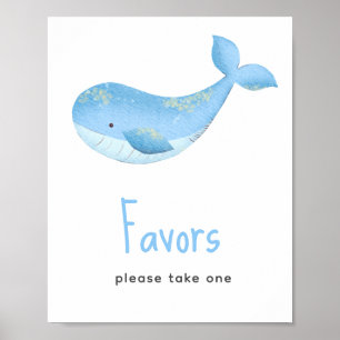 Poster Chá de bebê náutico - lembrancinhas, por favor, pe
