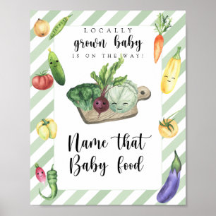 Poster chá de bebê no mercado de agricultores - nome aque