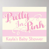 Chá de Bebê Pretty in Pink, Cartaz