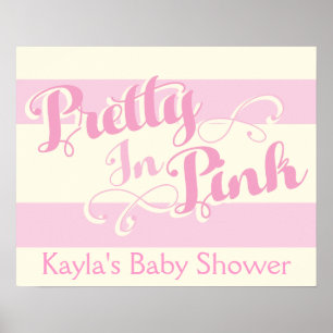Póster Chá de Bebê Pretty in Pink, Cartaz