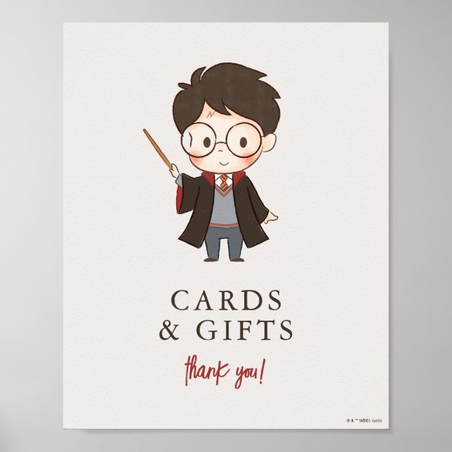 Poster Chá de Bebê Simples do Harry Potter (Frente)