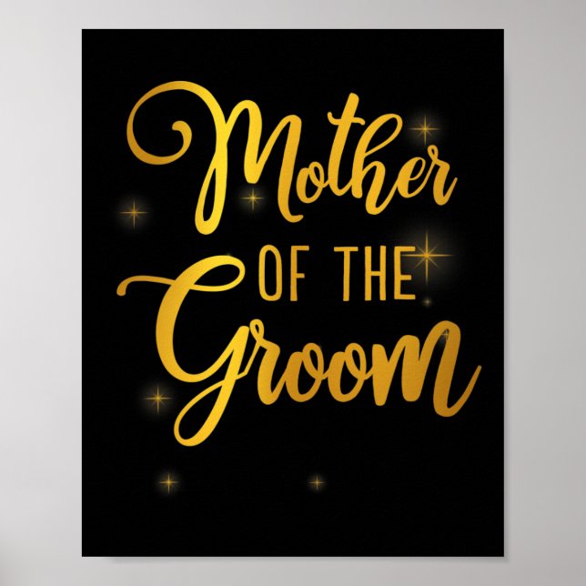 Poster Chá de casamento Mãe Do Noivo Para Mãe Do Gr (Frente)