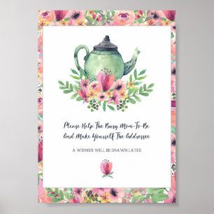 Poster Chá de fraldas ajuda a mãe a assinar