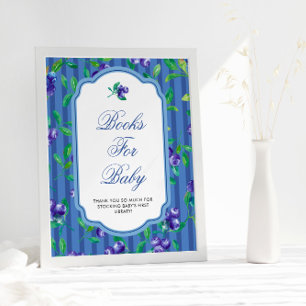 Poster Chá de fraldas Berry Sweet Blueberry