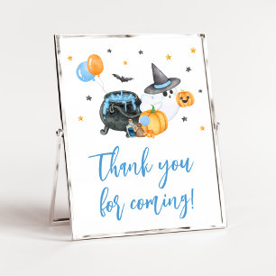 Poster Chá de fraldas Boy Little Boo Obrigado por vir