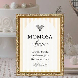 Poster Chá de fraldas Chic Amarelo Momosa - Sinal de Bar