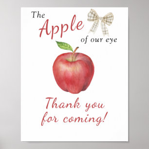 Poster Chá de fraldas da Apple - Obrigado por vir