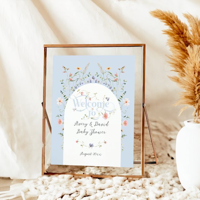 Poster Chá de fraldas de Bloqueio de Blue Boy (Criador carregado)