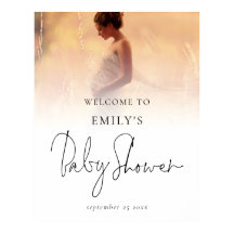 Chá de fraldas de Boas-vindas do Script Moderno de