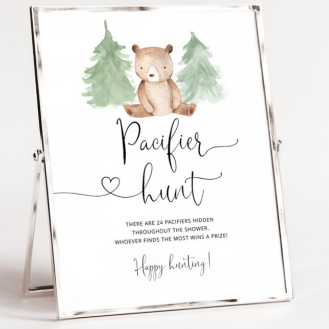 Poster Chá de fraldas de caça ao cardume Pacificador (Criador carregado)