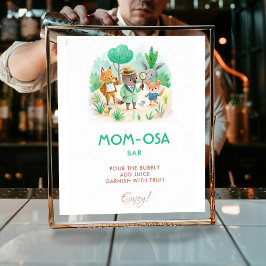 Poster Chá de fraldas de Detetive da Mãe-osa Little Explo