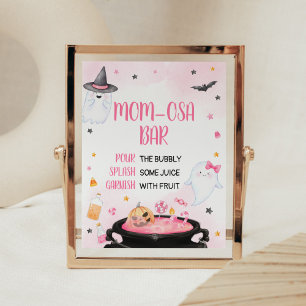 Poster Chá de fraldas de Dia das Bruxas Mãe Bar Osa