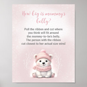 Poster Chá de fraldas De Inverno De Que Grande É O Jogo D