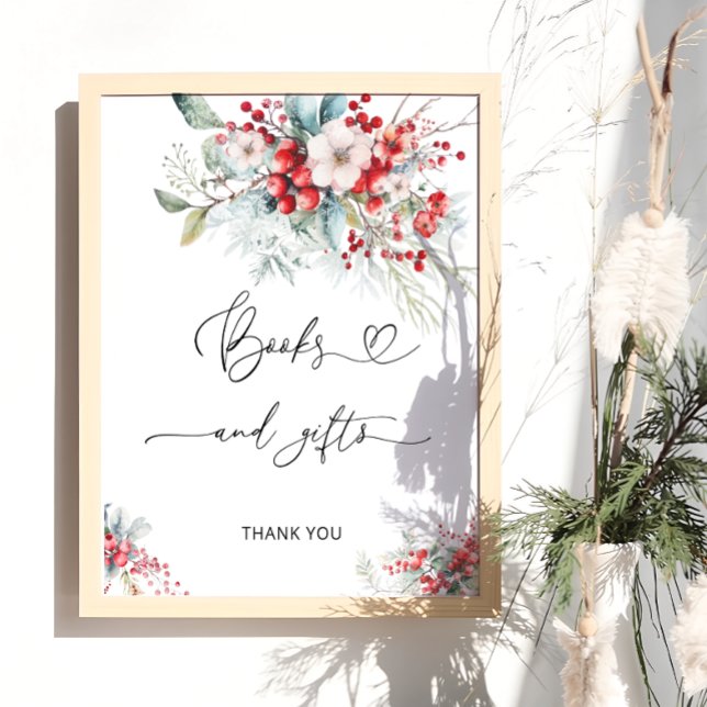 Poster Chá de fraldas de Livros Florais e Presentes de in (Criador carregado)