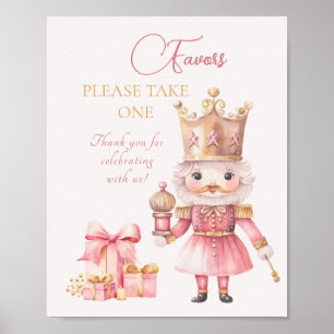 Poster Chá de fraldas de Natal: Favores do Quebra-Nozes R