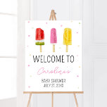 Poster Chá de fraldas de picolé rosa bem-vindo<br><div class="desc">Torne o seu evento especial com este Chá de fraldas de Garota com o nosso símbolo de boas-vindas,  bonito e imprimível,  com um tema de Chá de fraldas doce adorável. Baixe,  personalize e crie memórias duradouras com este toque perfeito para sua celebração alegre! BS786</div>