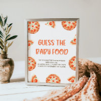 Chá de fraldas De Pizza Adivinha O Sinal De Comida